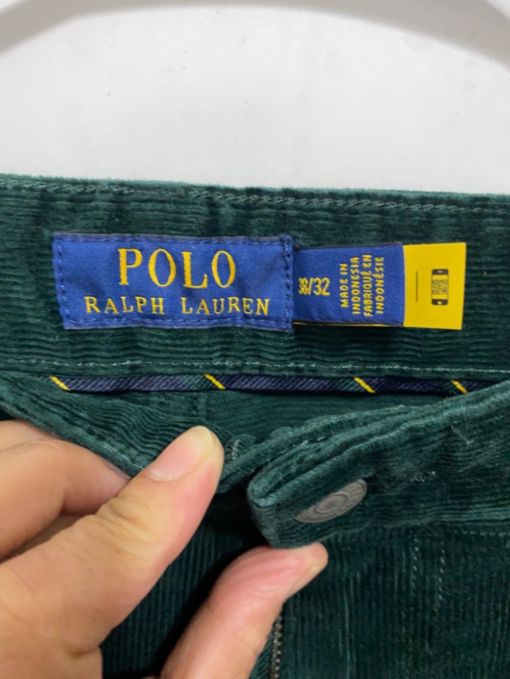 Polo Ralph Lauren Size 38x32 Men’s Green Corduroy Pants - Picture 7 of 9